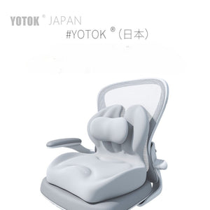 YOTOK 日本優藤悠居 辦公室人體工學護腰坐墊靠背一體墊 - 活性竹炭抑菌版-坐墊-FIT MART 香港智能健康及運動生活用品專門店：筋膜槍、瑜伽輔助工具、智能健身設備