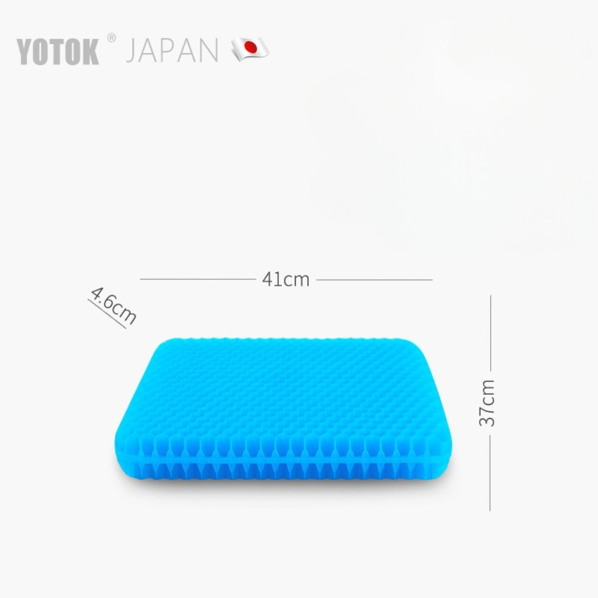 YOTOK 日本正品蜂窩凝膠坐墊 夏季涼墊防臀痛 久坐矽膠椅墊 - 4.6CM 加厚版-凝膠坐墊-FIT MART 香港智能健康及運動生活用品專門店：筋膜槍、瑜伽輔助工具、智能健身設備