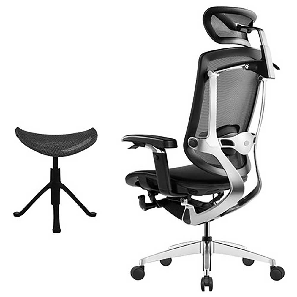 Ergoup T1人體工學頸托可躺辦公椅 (擱腳架｜鋁合金椅腳｜旋轉升降扶手) FIT MART 香港智能健康及運動生活用品專門店：筋膜槍