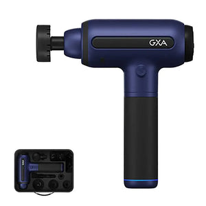 GXA美國M1專業級深層冷熱敷高頻筋膜槍 (2600mAh｜6個按摩頭連收藏盒｜藍色)-按摩槍-FIT MART 香港智能健康及運動生活用品專門店：筋膜槍、瑜伽輔助工具、智能健身設備