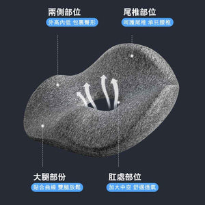 LERAVAN人體工學承托腰椎護臀坐墊-腰墊-FIT MART 香港智能健康及運動生活用品專門店：筋膜槍、瑜伽輔助工具、智能健身設備