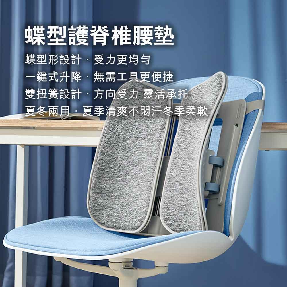 LERAVAN人體工學蝶型護脊椎腰墊 (灰色)-腰墊-FIT MART 香港智能健康及運動生活用品專門店：筋膜槍、瑜伽輔助工具、智能健身設備