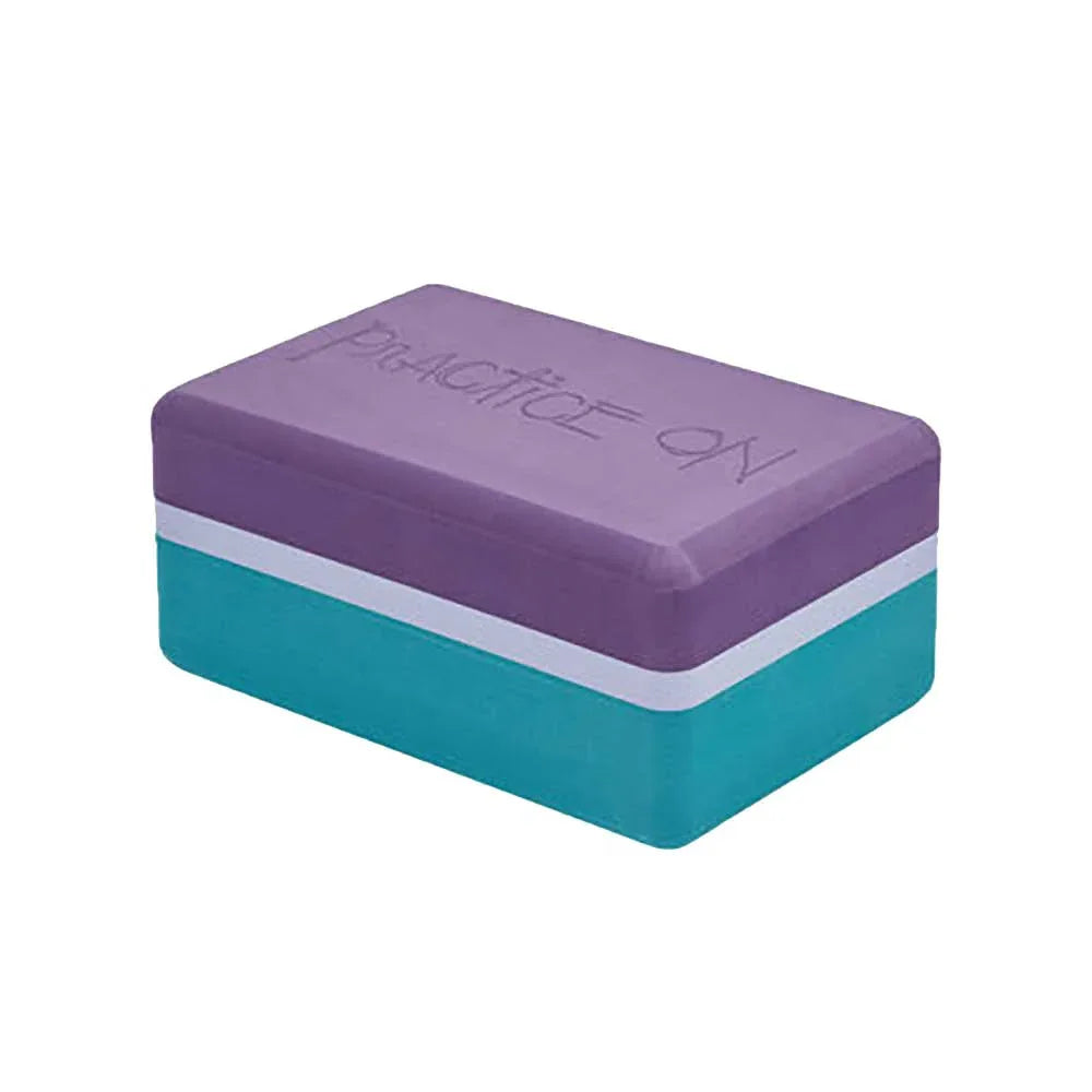 Manduka EVA泡沫環保Foam Block高密度瑜伽磚 (綠紫色)-瑜伽用品-FIT MART 香港智能健康及運動生活用品專門店：筋膜槍、瑜伽輔助工具、智能健身設備