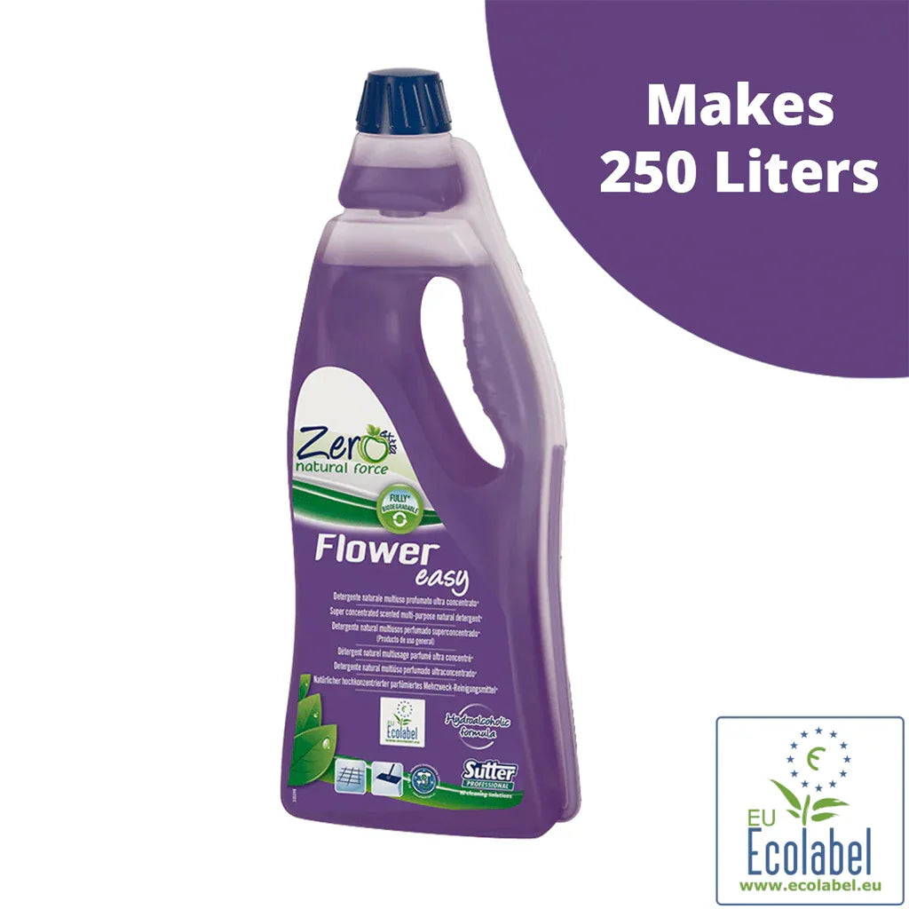 Italy Zero Flower Easy超濃縮快乾地板瓷磚濃縮洗地劑 (花香味) 750ml (有機天然清潔劑)-家用清潔產品-FIT MART 香港智能健康及運動生活用品專門店：筋膜槍、瑜伽輔助工具、智能健身設備