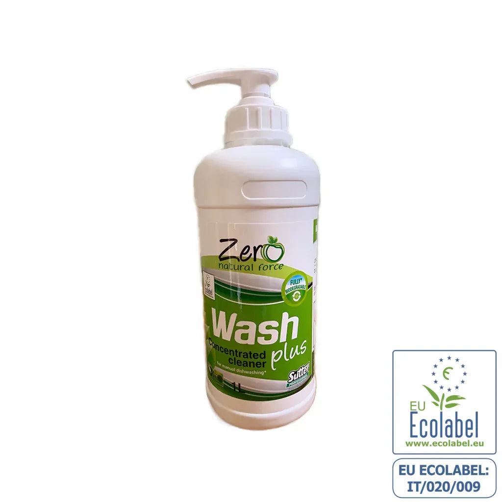 Italy Zero Wash Plus 天然護膚洗碗碟液 1L (有機天然清潔劑)-家用清潔產品-FIT MART 香港智能健康及運動生活用品專門店：筋膜槍、瑜伽輔助工具、智能健身設備